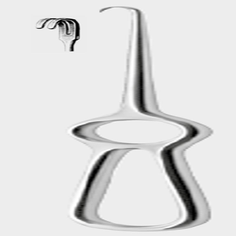 ВОЛКМЕНН (VOLKMANN) ретрактор 21,5 см (cm), тупокінцевий, 2 зуби